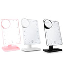 Portable Led Touch Sensor Mirror With Lamp Desktop Fill Light(White)