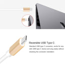 USB Type C to VGA 3-in-1 Hub Adapter supports USB Type C tablets and laptops for Macbook Pro / Google ChromeBook(Gold)