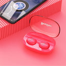 OneDer W12 Wireless Earphone with Waterproof IPX5 HD Stereo Sound TWS Bluetooth Earphone(Red)