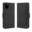 Wallet Style Skin Feel Calf Pattern Leather Case For iPhone 11 ,with Separate Card Slot(Black)