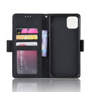 Wallet Style Skin Feel Calf Pattern Leather Case For iPhone 11 ,with Separate Card Slot(Black)