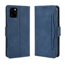 Wallet Style Skin Feel Calf Pattern Leather Case For iPhone 11 ,with Separate Card Slot(Blue)