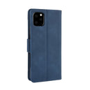 Wallet Style Skin Feel Calf Pattern Leather Case For iPhone 11 ,with Separate Card Slot(Blue)