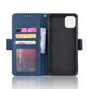 Wallet Style Skin Feel Calf Pattern Leather Case For iPhone 11 ,with Separate Card Slot(Blue)