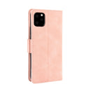 Wallet Style Skin Feel Calf Pattern Leather Case For iPhone 11 ,with Separate Card Slot(Pink)