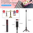 M18 Portable Selfie Stick Remote Control Mobile Phone Holder(Pink)