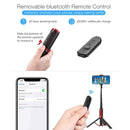 M18 Portable Selfie Stick Remote Control Mobile Phone Holder(Pink)