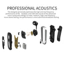 K36 Stereo Wireless Bluetooth Headset Calls Remind Vibration Wear Clip Driver Auriculares Earphone(Black)