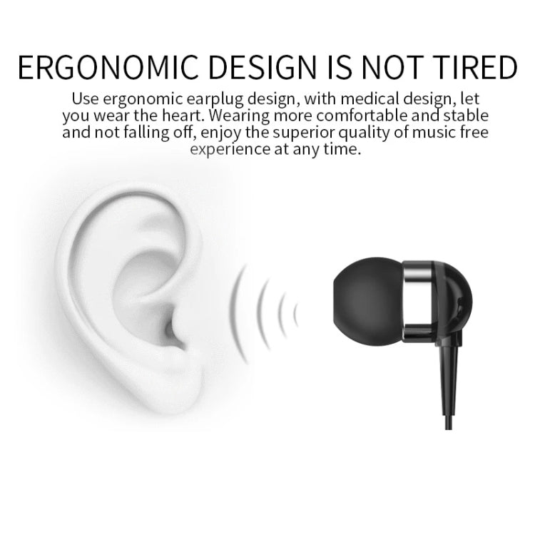 K36 Stereo Wireless Bluetooth Headset Calls Remind Vibration Wear Clip Driver Auriculares Earphone(Black)