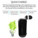 K36 Stereo Wireless Bluetooth Headset Calls Remind Vibration Wear Clip Driver Auriculares Earphone(Black)