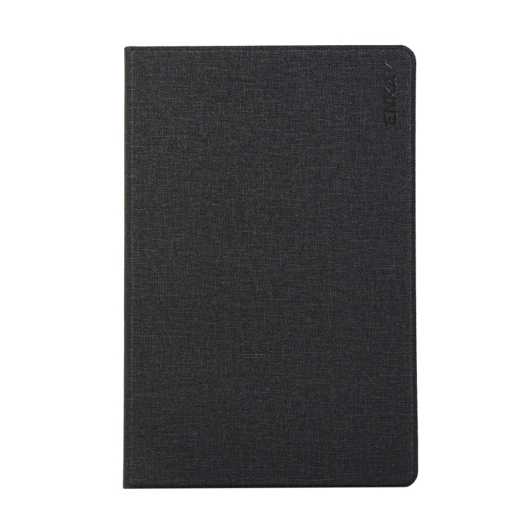 ENKAY Denim Pattern Horizontal Flip Leather Case with Holder for Galaxy Tab S6 10.5 T860 / T865(Black)