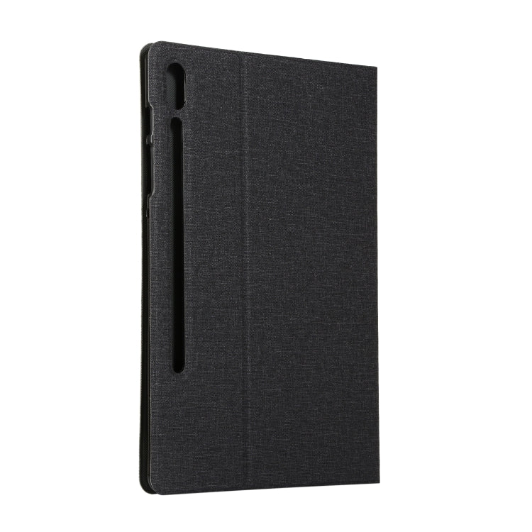 ENKAY Denim Pattern Horizontal Flip Leather Case with Holder for Galaxy Tab S6 10.5 T860 / T865(Black)
