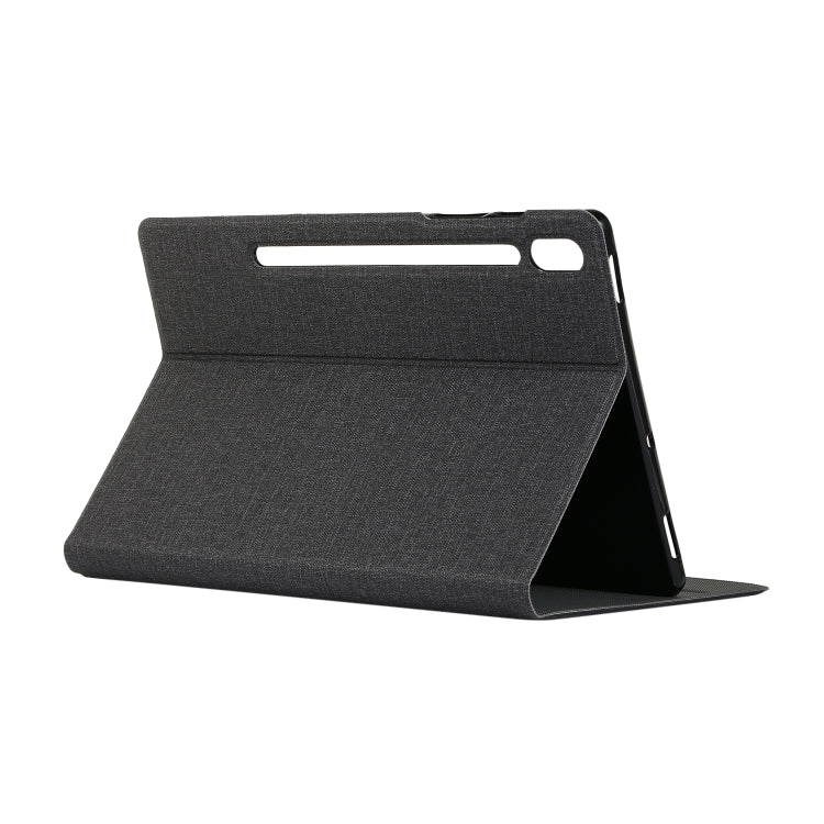 ENKAY Denim Pattern Horizontal Flip Leather Case with Holder for Galaxy Tab S6 10.5 T860 / T865(Black)
