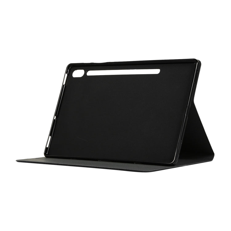 ENKAY Denim Pattern Horizontal Flip Leather Case with Holder for Galaxy Tab S6 10.5 T860 / T865(Black)