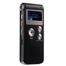 SK-012 8GB Voice Recorder USB Professional Dictaphone Digital Audio With WAV MP3 Player VAR Function Record(Black)
