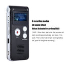 SK-012 8GB Voice Recorder USB Professional Dictaphone Digital Audio With WAV MP3 Player VAR Function Record(Black)