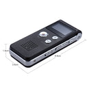 SK-012 8GB Voice Recorder USB Professional Dictaphone Digital Audio With WAV MP3 Player VAR Function Record(Grey)