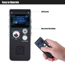 SK-012 8GB Voice Recorder USB Professional Dictaphone Digital Audio With WAV MP3 Player VAR Function Record(Grey)
