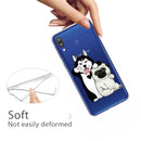 For Galaxy A20 / A30 3D Pattern Printing Extremely Transparent TPU Phone Case(Self-portrait Dog)
