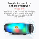 T&G TG165 5W*2 Portable Wireless Speaker Speaker With Dancing LED Flashing Light Mp3 AUX USB FM Radio Stereo Subwoofer(Red)
