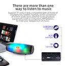 T&G TG165 5W*2 Portable Wireless Speaker Speaker With Dancing LED Flashing Light Mp3 AUX USB FM Radio Stereo Subwoofer(Red)