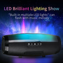 T&G TG165 5W*2 Portable Wireless Speaker Speaker With Dancing LED Flashing Light Mp3 AUX USB FM Radio Stereo Subwoofer(Red)