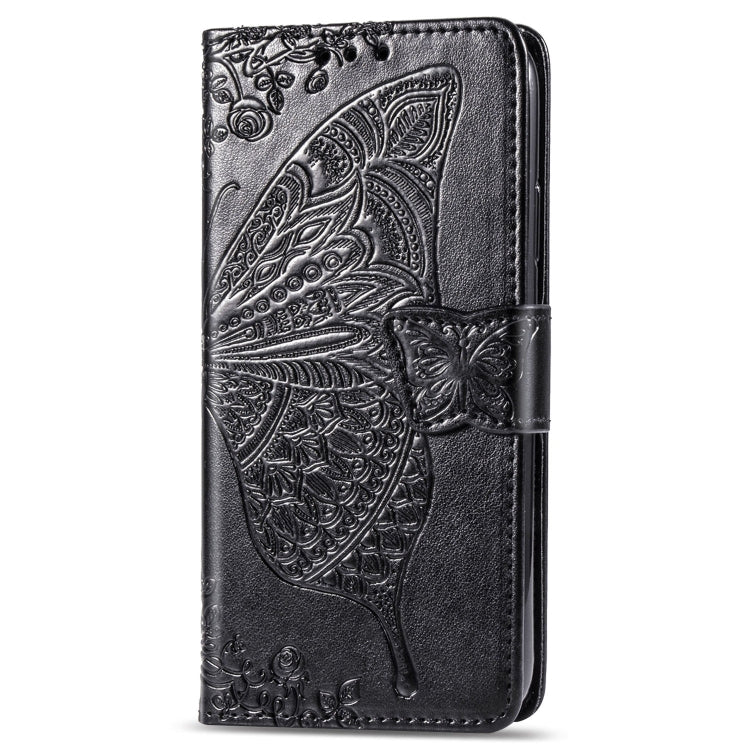 For Asus ROG Phone II 2 ZS660K Butterfly Love Flowers Embossing Horizontal Flip Leather Case with Holder & Card Slots & Wallet & Lanyard(Black)