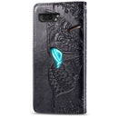 For Asus ROG Phone II 2 ZS660K Butterfly Love Flowers Embossing Horizontal Flip Leather Case with Holder & Card Slots & Wallet & Lanyard(Black)