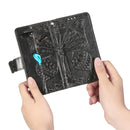 For Asus ROG Phone II 2 ZS660K Butterfly Love Flowers Embossing Horizontal Flip Leather Case with Holder & Card Slots & Wallet & Lanyard(Black)