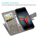 For Asus ROG Phone II 2 ZS660K Butterfly Love Flowers Embossing Horizontal Flip Leather Case with Holder & Card Slots & Wallet & Lanyard(Black)