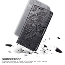 For Asus ROG Phone II 2 ZS660K Butterfly Love Flowers Embossing Horizontal Flip Leather Case with Holder & Card Slots & Wallet & Lanyard(Black)