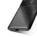 For OPPO Reno2 Carbon Fiber Texture Shockproof TPU Case(Black)