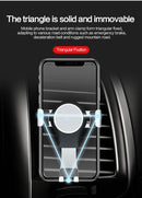 Suitable For Audi A3/S3 Car Mobile Phone Bracket Air Outlet Suction Cup From Gravity(Black)