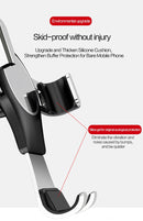 Suitable For Audi A3/S3 Car Mobile Phone Bracket Air Outlet Suction Cup From Gravity(Black)