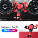 Suitable For Audi A3/S3 Car Mobile Phone Bracket Air Outlet Suction Cup From Gravity(Black)
