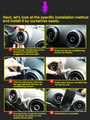 Suitable For Audi A3/S3 Car Mobile Phone Bracket Air Outlet Suction Cup From Gravity(Black)