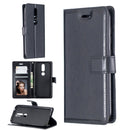 For Nokia 4.2 Crazy Horse Texture Horizontal Flip Leather Case with Holder & Card Slots & Wallet & Photo Frame(Black)