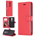 For Nokia 4.2 Crazy Horse Texture Horizontal Flip Leather Case with Holder & Card Slots & Wallet & Photo Frame(Red)