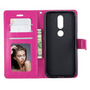 For Nokia 4.2 Crazy Horse Texture Horizontal Flip Leather Case with Holder & Card Slots & Wallet & Photo Frame(Rose)