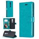 For Nokia 4.2 Crazy Horse Texture Horizontal Flip Leather Case with Holder & Card Slots & Wallet & Photo Frame(Blue)