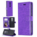 For Nokia 4.2 Crazy Horse Texture Horizontal Flip Leather Case with Holder & Card Slots & Wallet & Photo Frame(Purple)