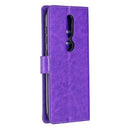 For Nokia 4.2 Crazy Horse Texture Horizontal Flip Leather Case with Holder & Card Slots & Wallet & Photo Frame(Purple)