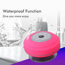 BTS-09 Wireless Bluetooth Speaker Waterproof Led FM Radio Subwoofer Bluetooth Column TF Card Suction Cup Mini Shower Speaker(Black)