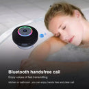 BTS-09 Wireless Bluetooth Speaker Waterproof Led FM Radio Subwoofer Bluetooth Column TF Card Suction Cup Mini Shower Speaker(Black)