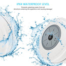 BTS-09 Wireless Bluetooth Speaker Waterproof Led FM Radio Subwoofer Bluetooth Column TF Card Suction Cup Mini Shower Speaker(Blue)