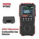 WINTACT WT8802 Hydrogen Sulfide Monitor Professional Rechargeable Gas Sensor High Sensitive Digital Sound-light Vibration Alarm H2S Detector