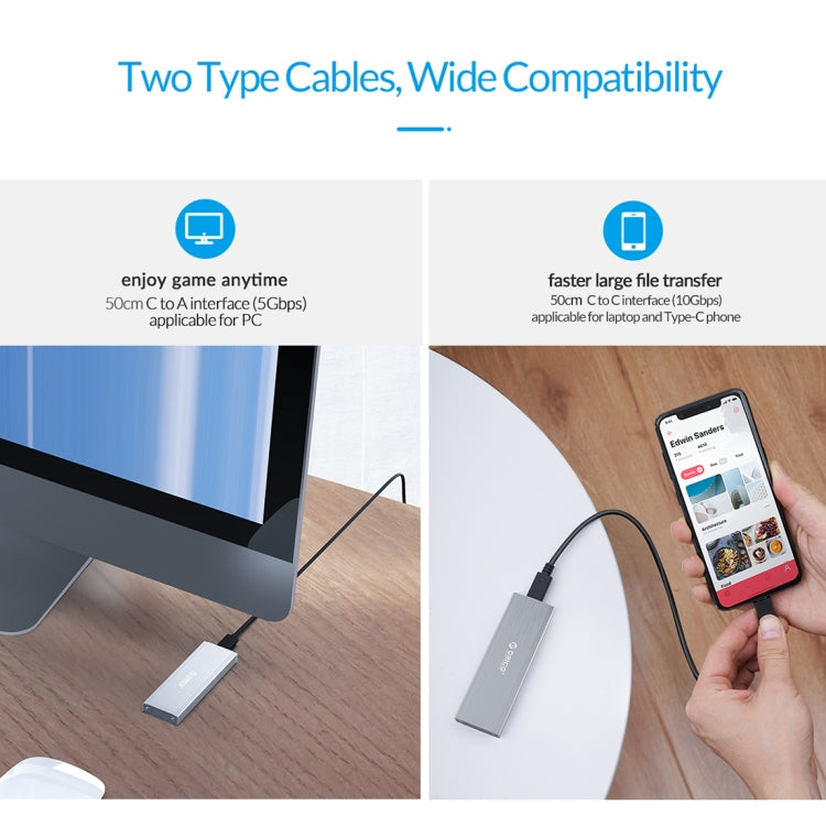 ORICO PRM2-C3 NVMe M.2 SSD Enclosure (10Gbps) Black