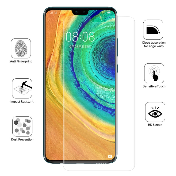 For Huawei Mate 30 2 PCS ENKAY Hat-Prince 0.1mm 3D Full Screen Protector Explosion-proof Hydrogel Film