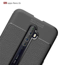For OPPO Reno2 Z Litchi Texture TPU Shockproof Case(Black)