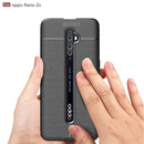 For OPPO Reno2 Z Litchi Texture TPU Shockproof Case(Black)